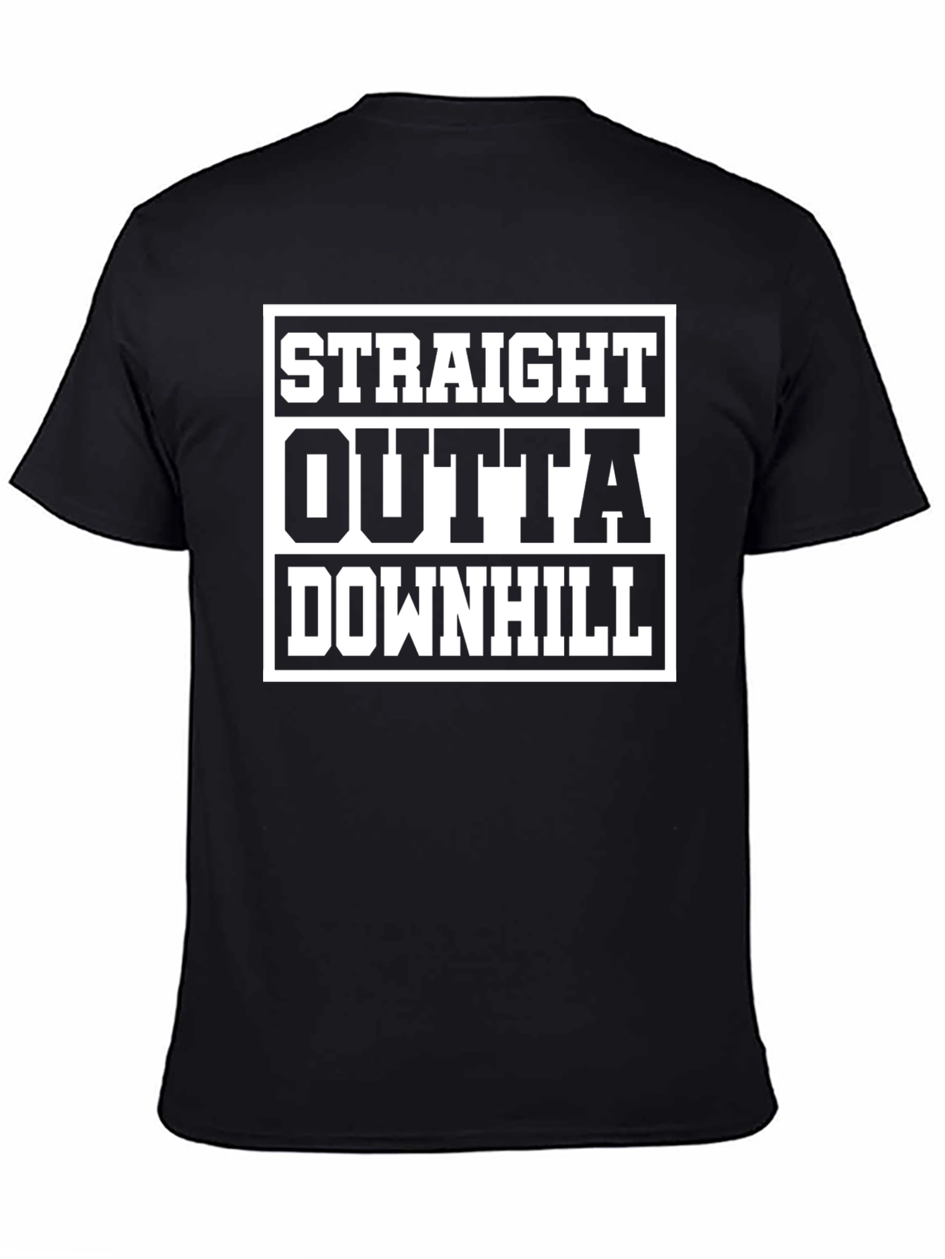 Straight Outta Downhill T-Shirt - Funny Sports Tee