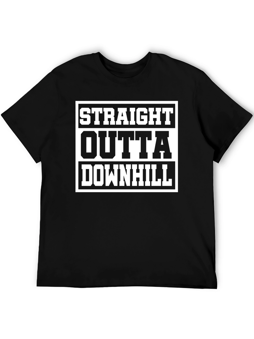 Straight Outta Downhill T-Shirt - Funny Sports Tee
