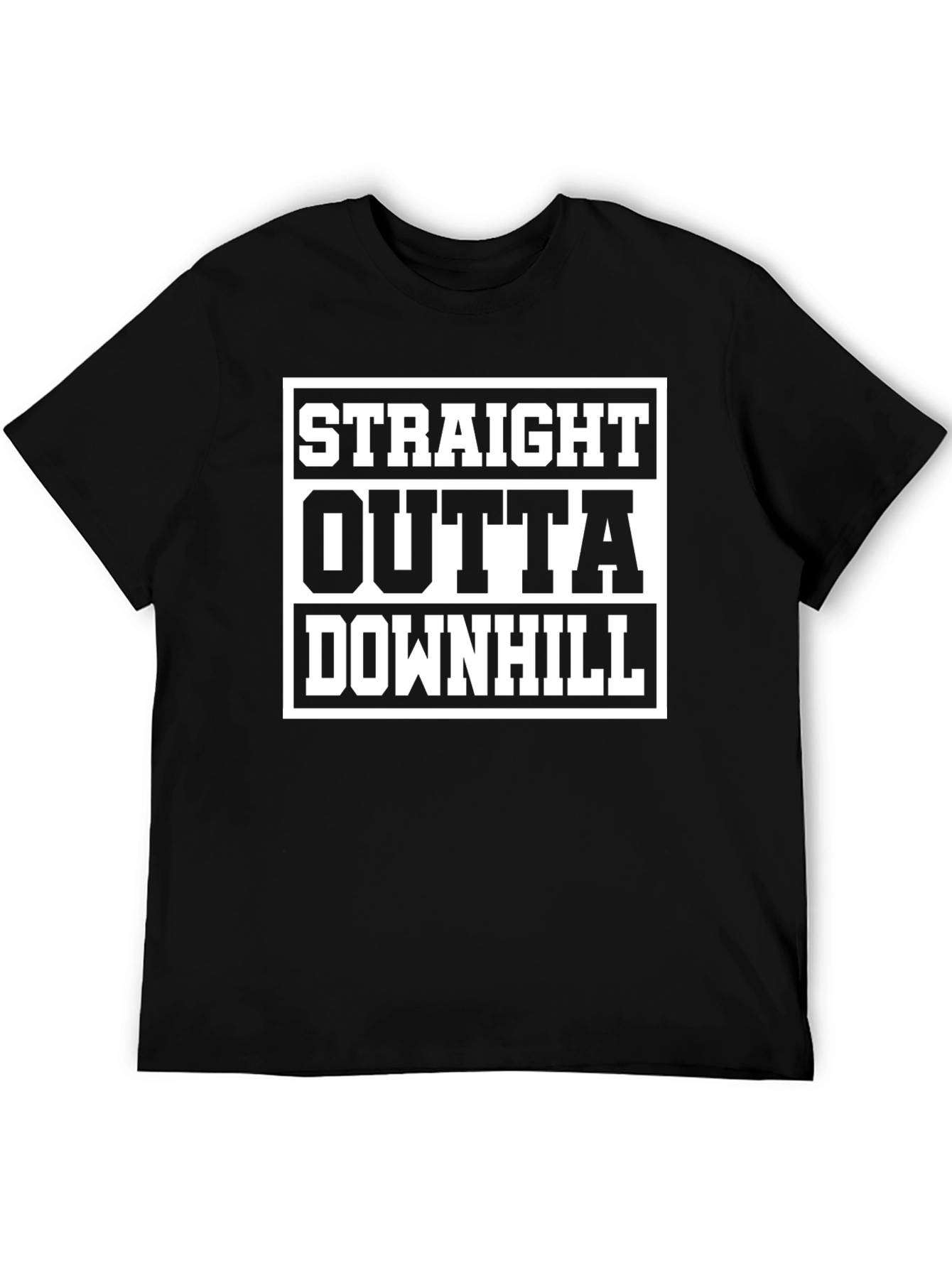 Straight Outta Downhill T-Shirt - Funny Sports Tee