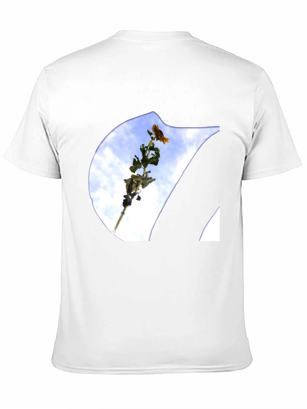 Floral Sky Print Tee - Modern Graphic T-Shirt