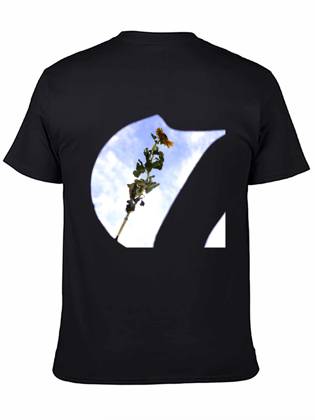Floral Sky Print Tee - Modern Graphic T-Shirt