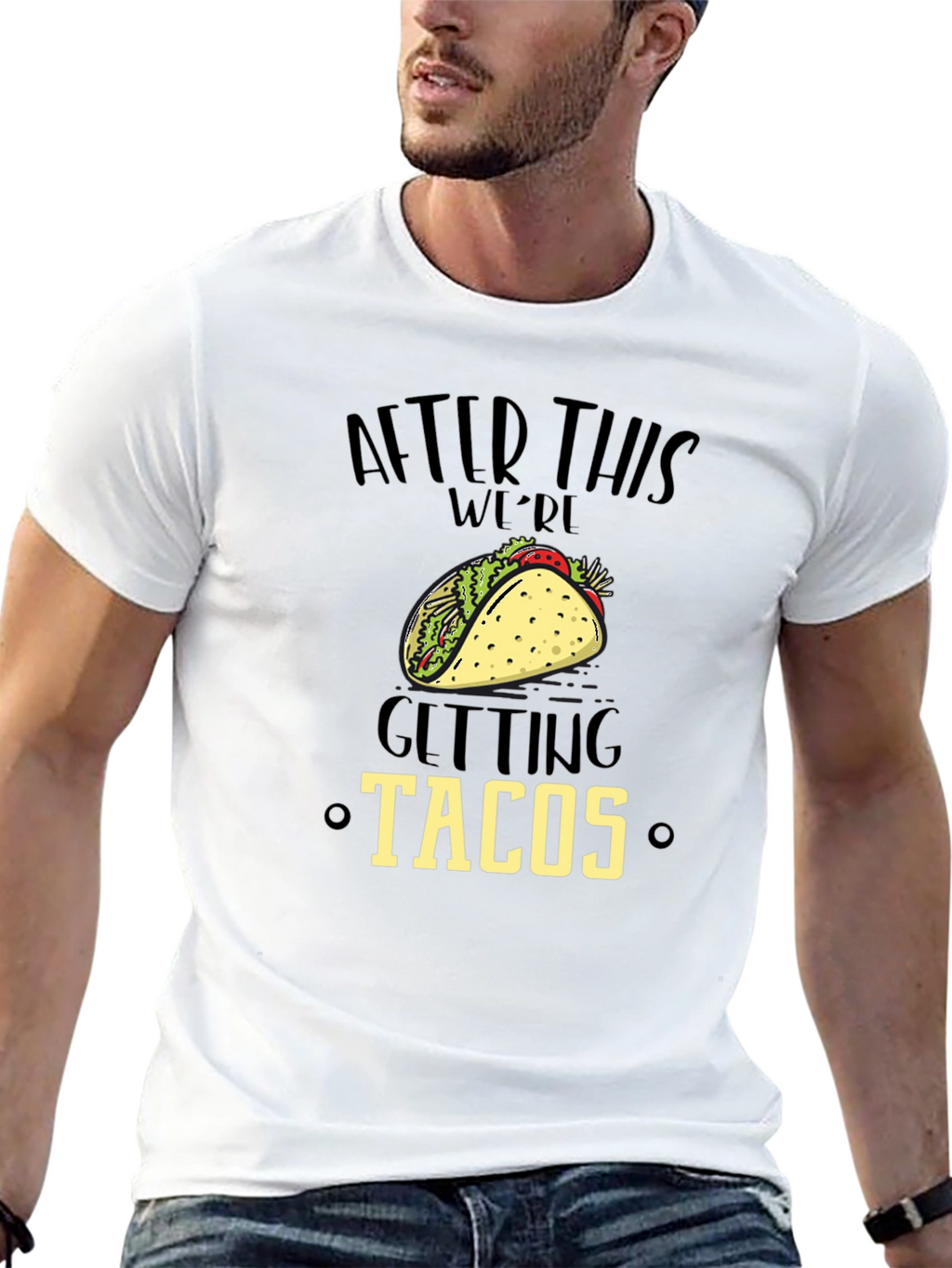 Funny After This Were Getting Tacos Black Graphic Tee