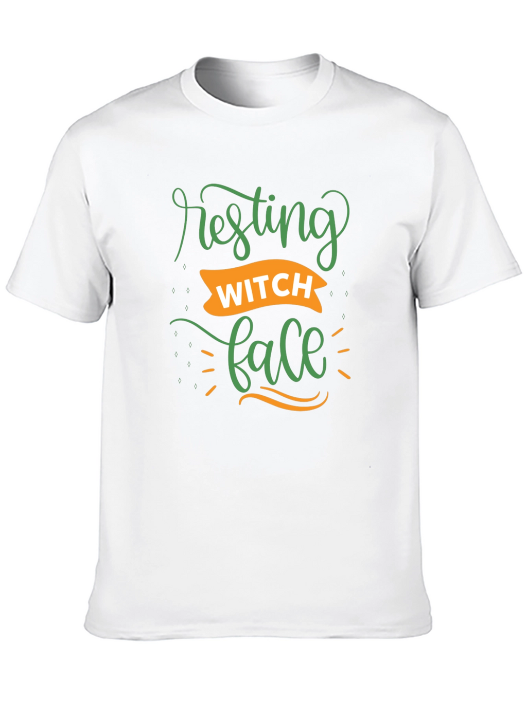 Resting Witch Face Black Graphic T-Shirt