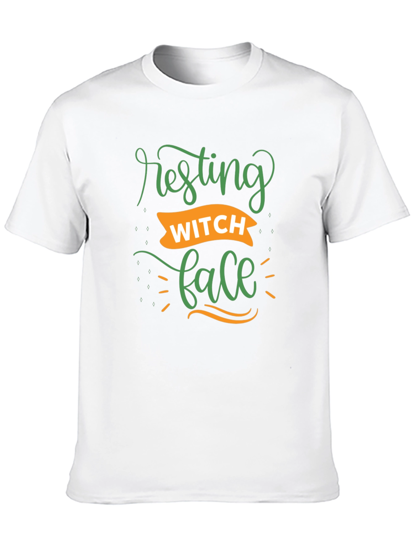Resting Witch Face Black Graphic T-Shirt