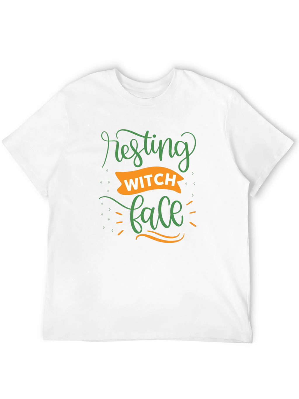 Resting Witch Face Black Graphic T-Shirt