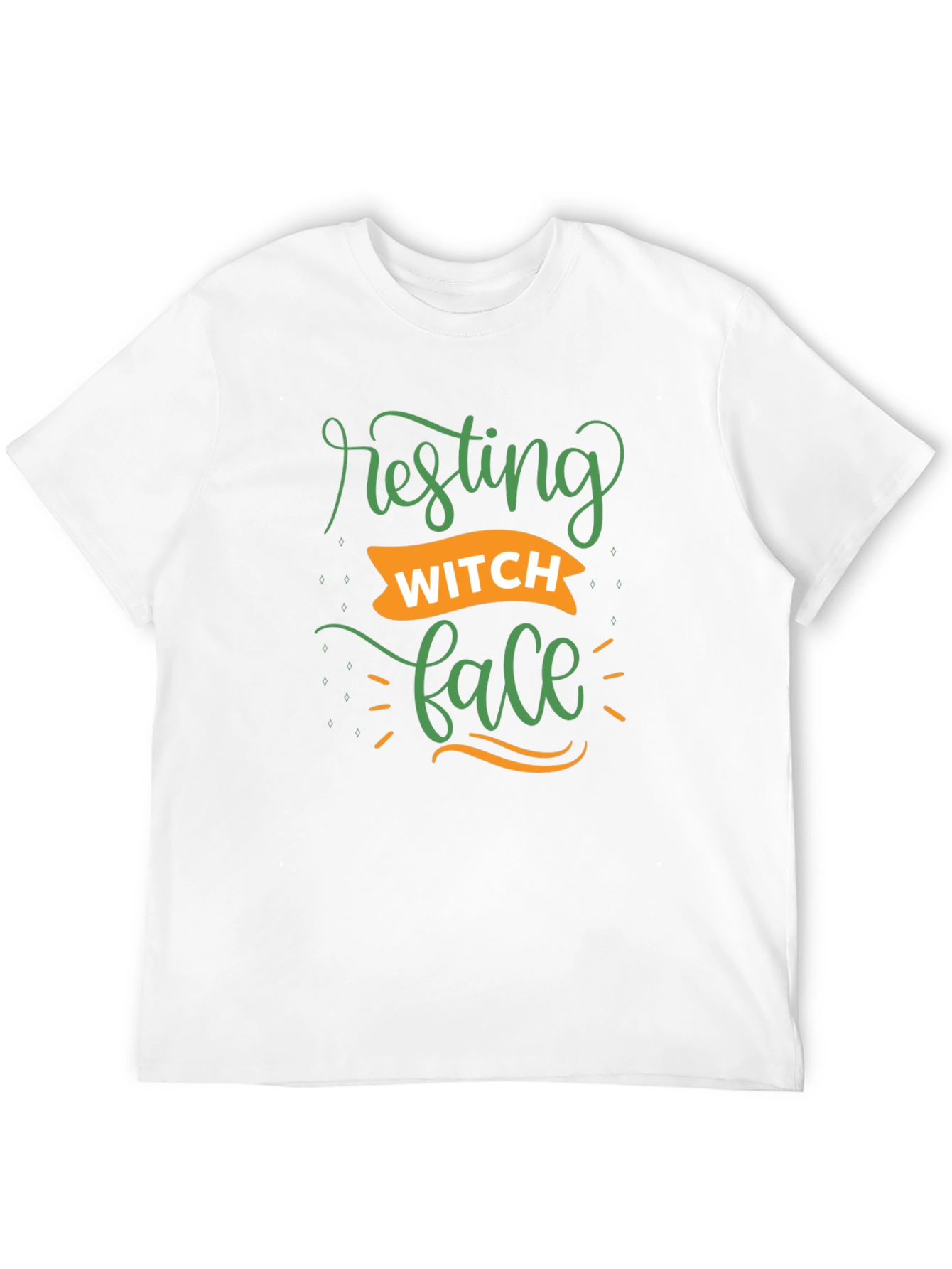 Resting Witch Face Black Graphic T-Shirt