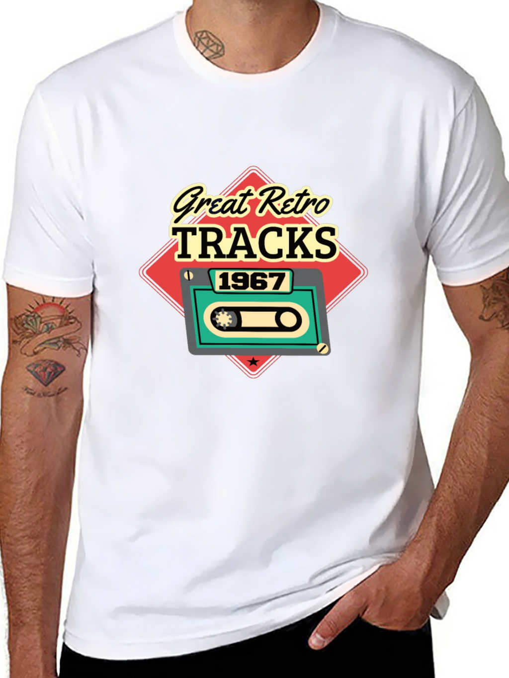 Great Retro Tracks 1967 Graphic Tee
