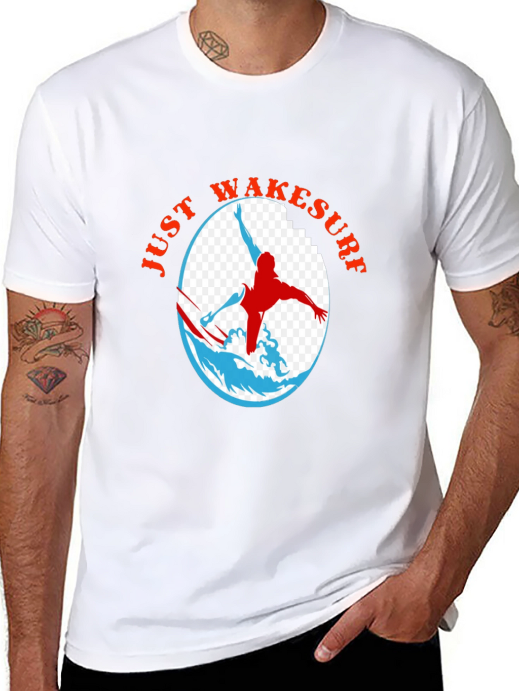 Just Wakesurf Graphic T-Shirt - Black