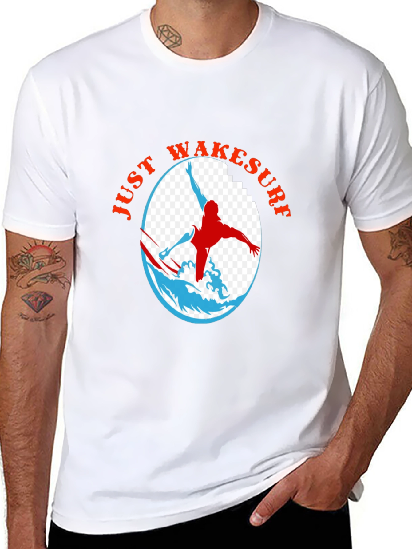 Just Wakesurf Graphic T-Shirt - Black
