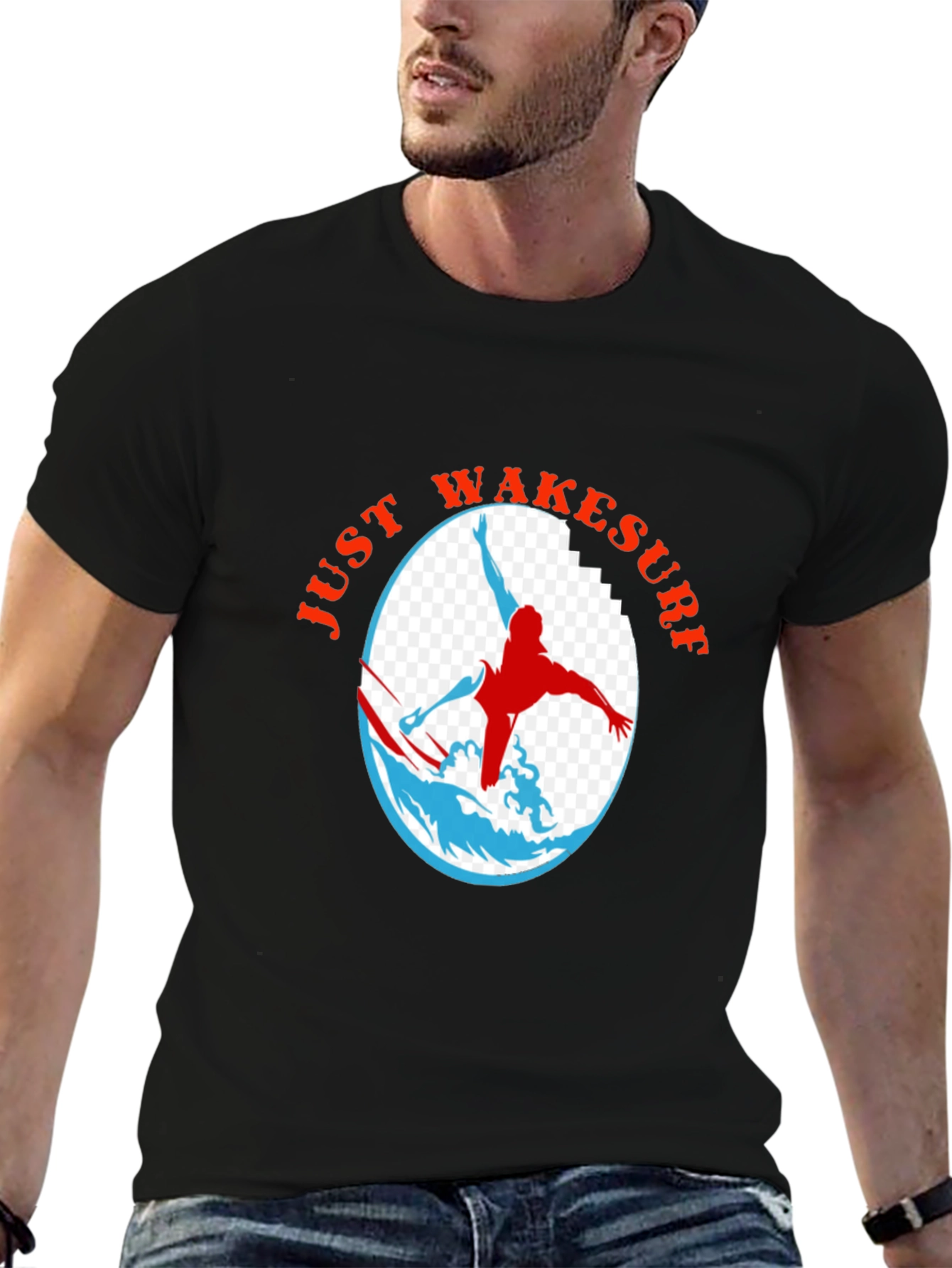 Just Wakesurf Graphic T-Shirt - Black