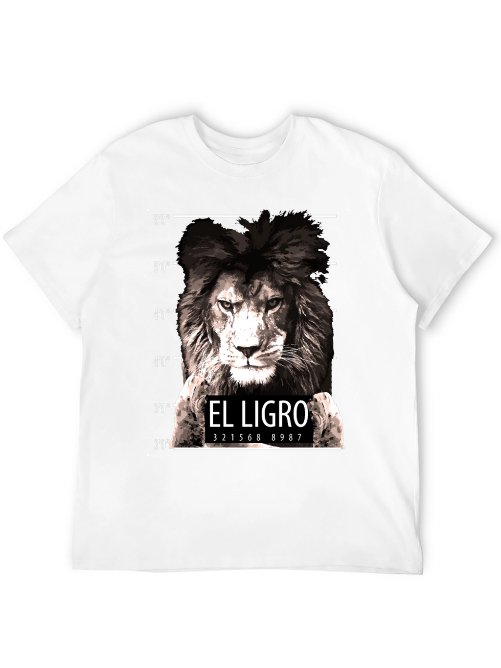El Ligro Lion Mugshot T-Shirt