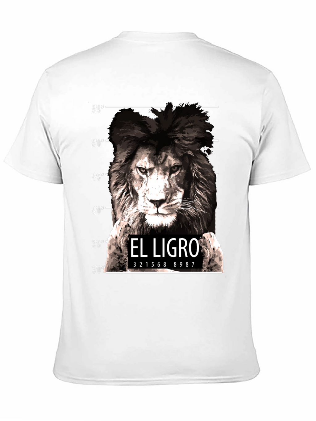 El Ligro Lion Mugshot T-Shirt