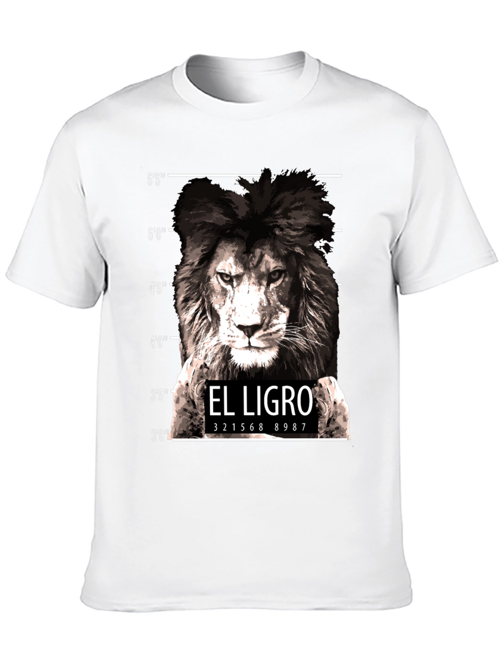El Ligro Lion Mugshot T-Shirt