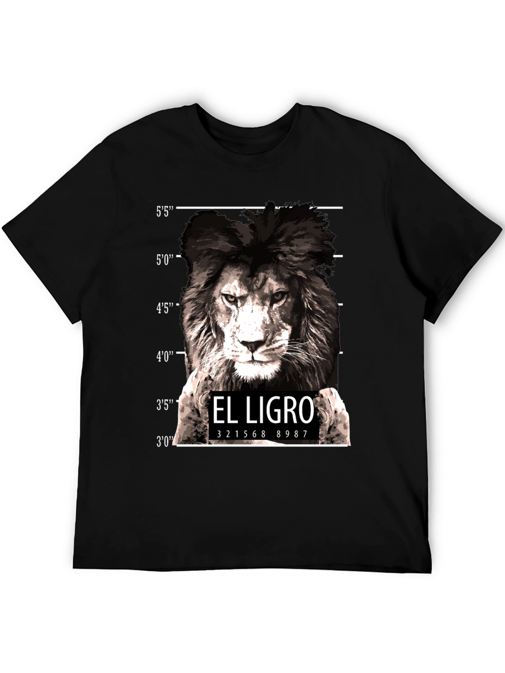 El Ligro Lion Mugshot T-Shirt