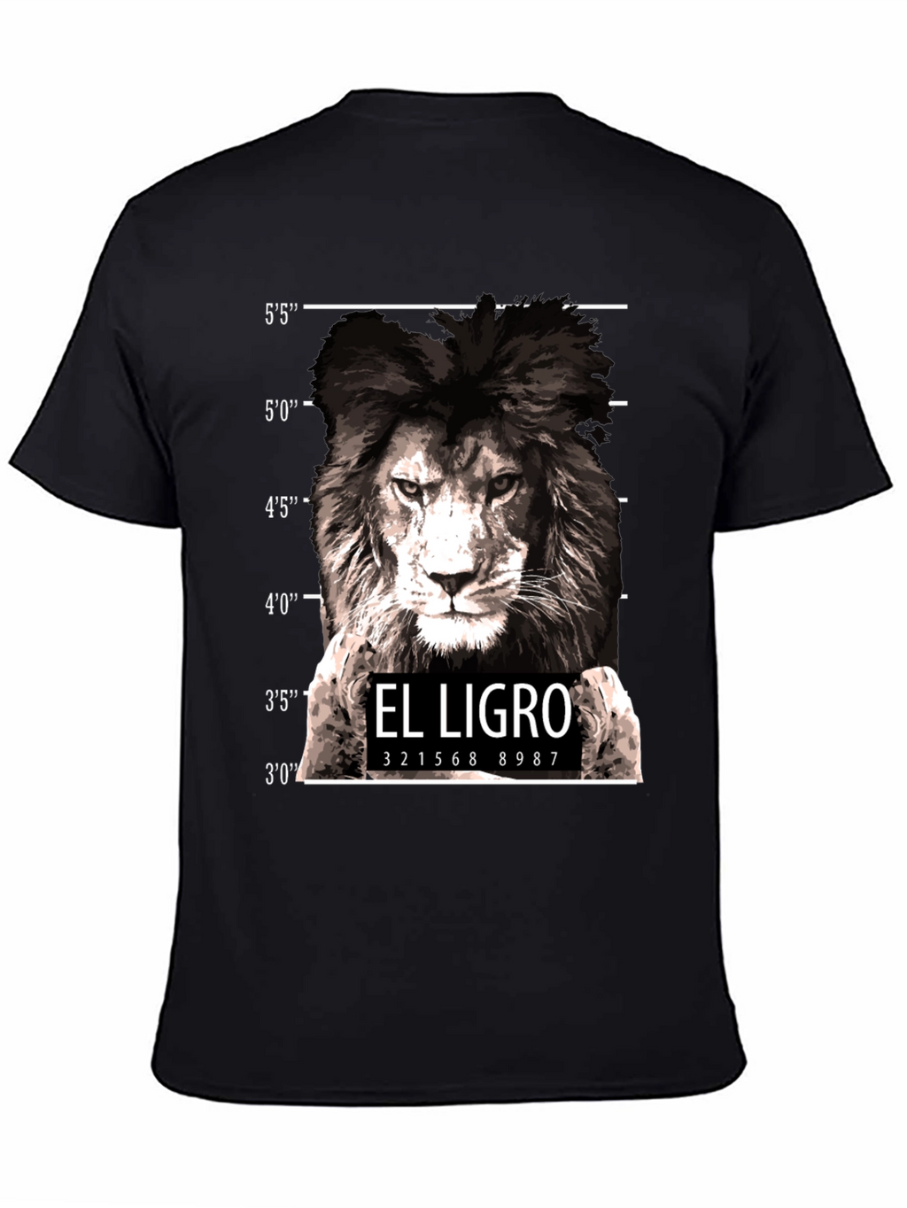 El Ligro Lion Mugshot T-Shirt