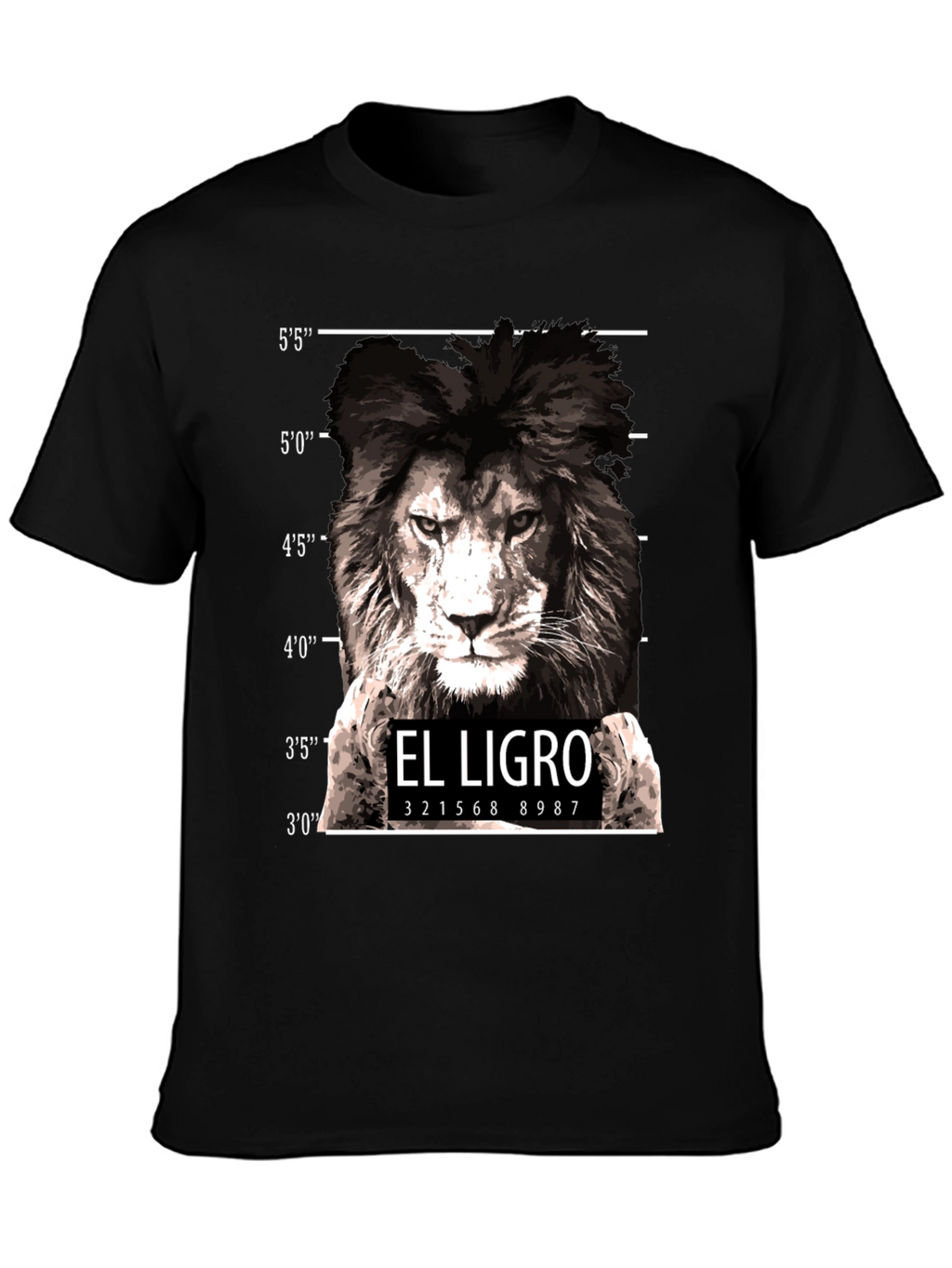 El Ligro Lion Mugshot T-Shirt