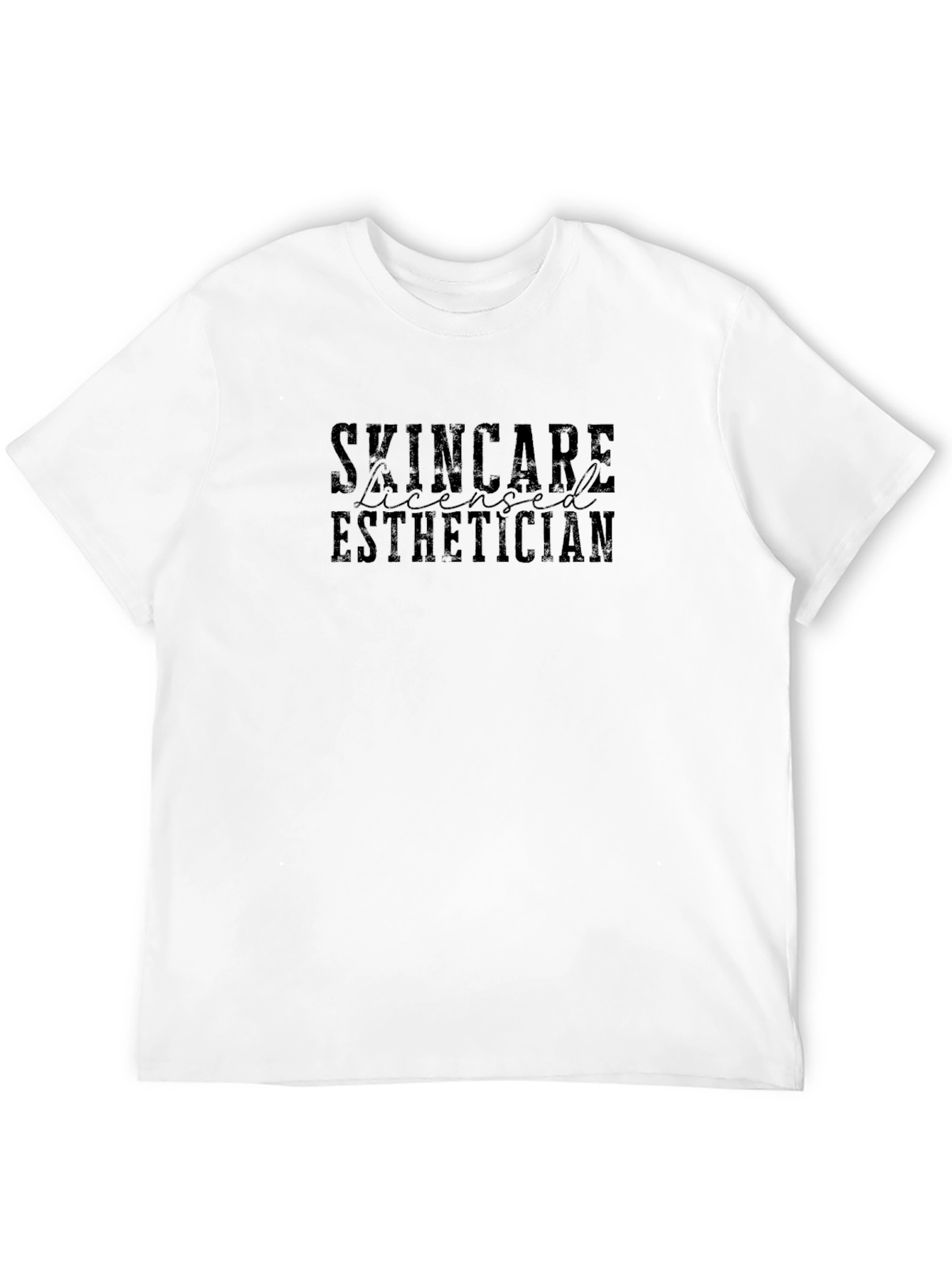 Skincare Licensed Esthetician Black T-Shirt