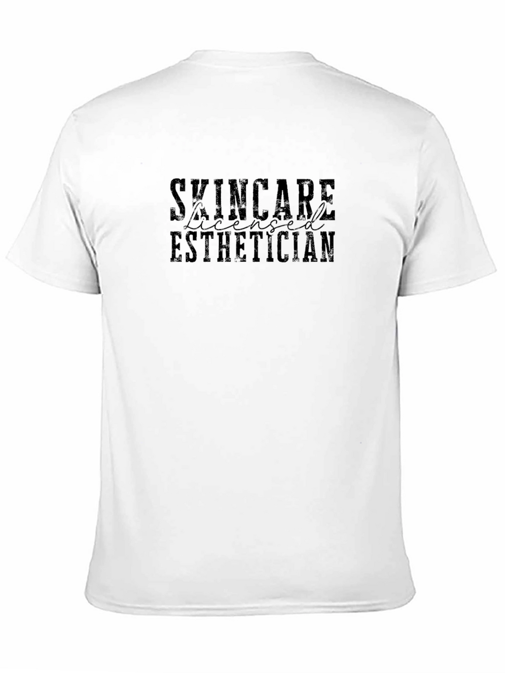 Skincare Licensed Esthetician Black T-Shirt