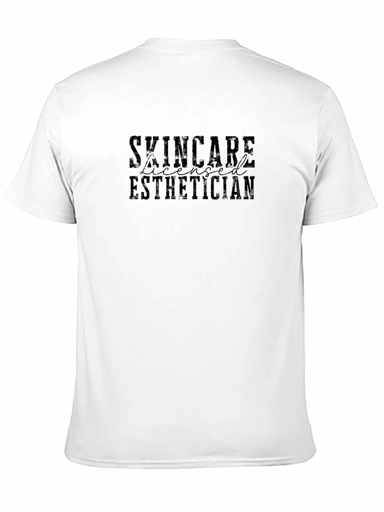 Skincare Licensed Esthetician Black T-Shirt