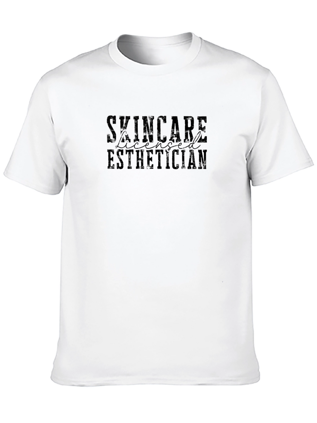 Skincare Licensed Esthetician Black T-Shirt