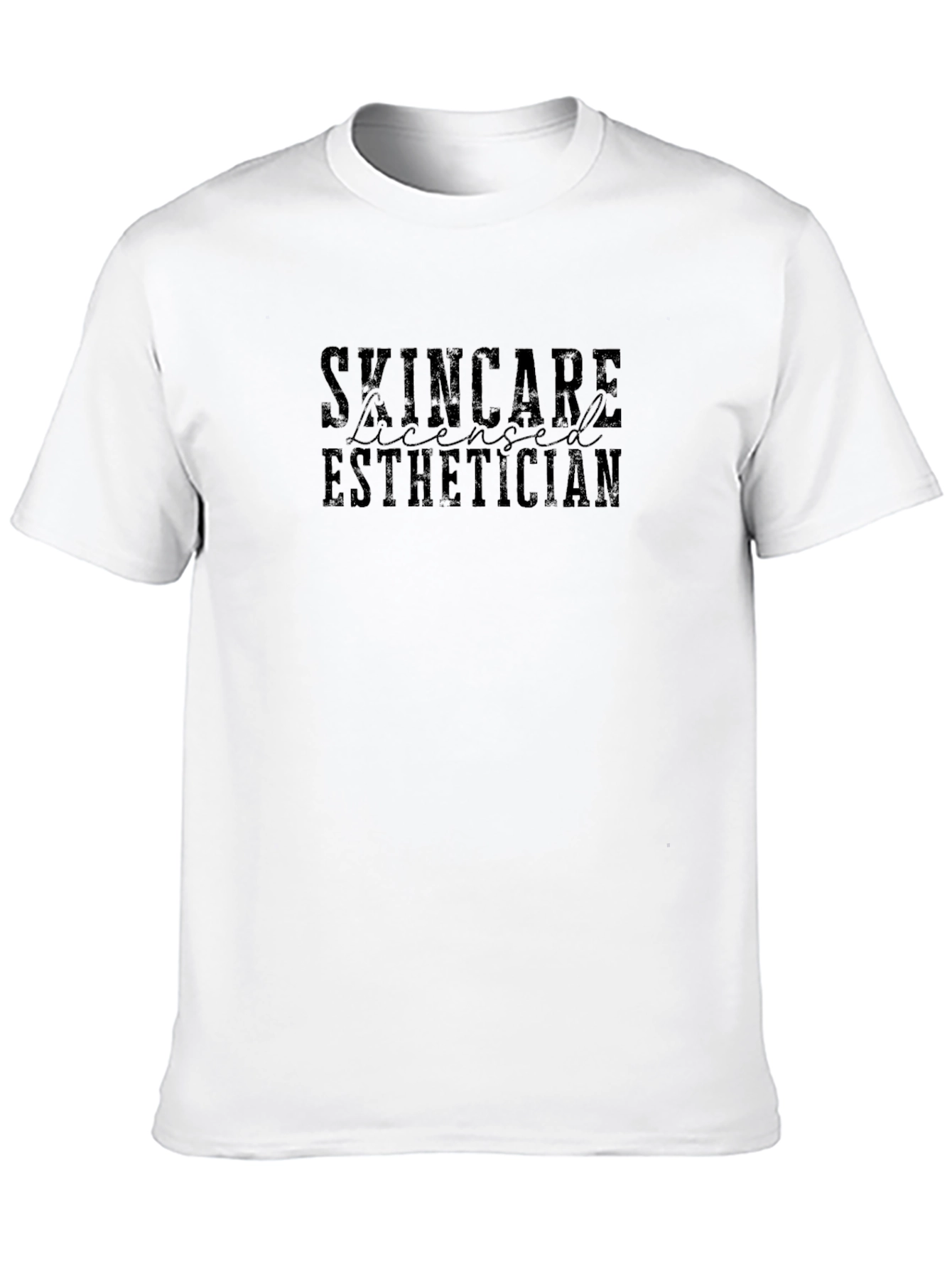 Skincare Licensed Esthetician Black T-Shirt