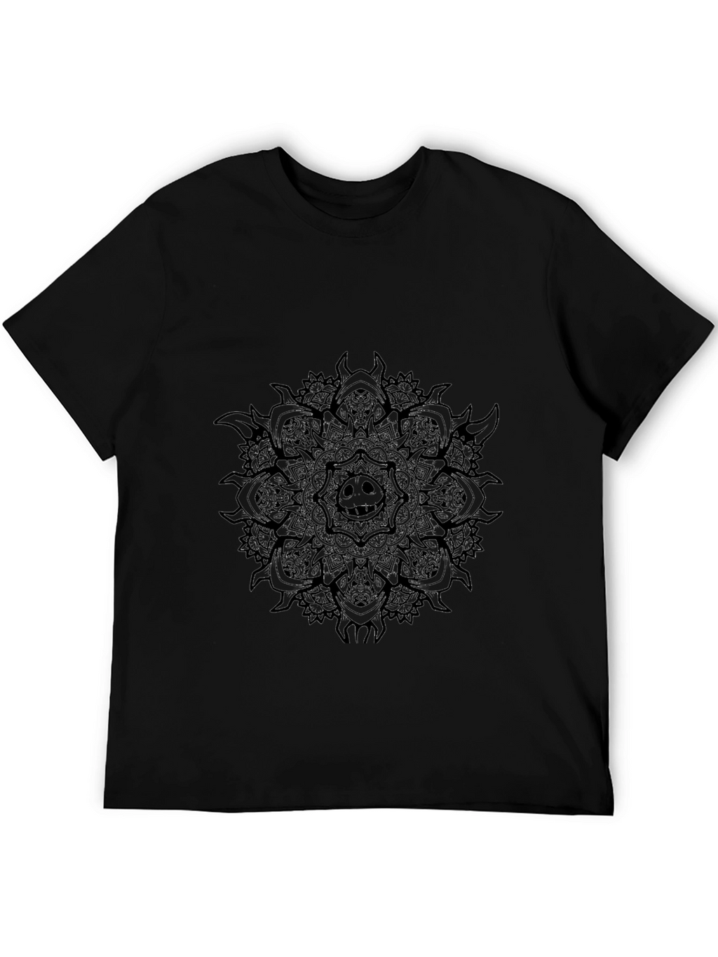 Dark Mandala Graphic Tee - Black T-Shirt