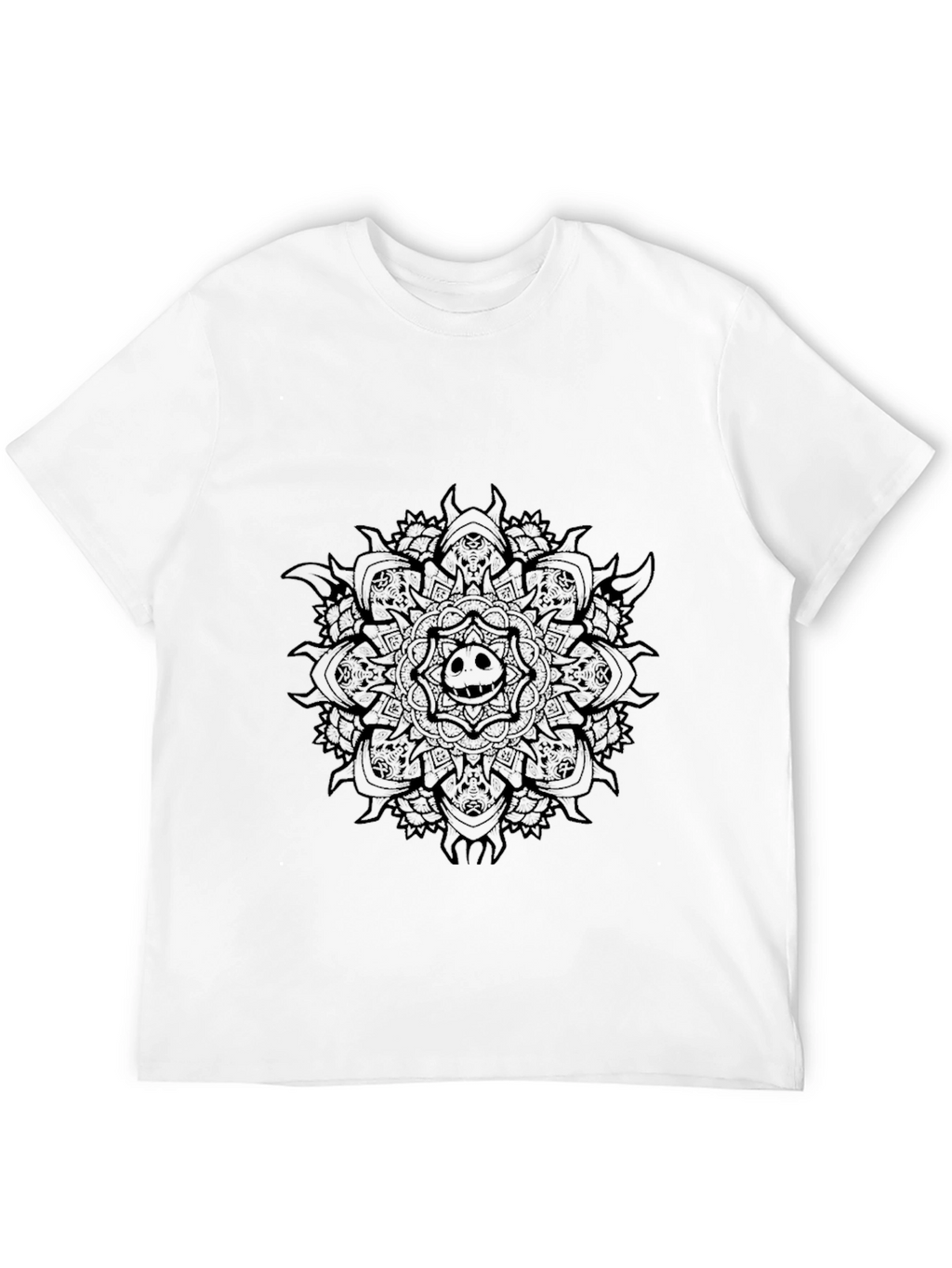Dark Mandala Graphic Tee - Black T-Shirt