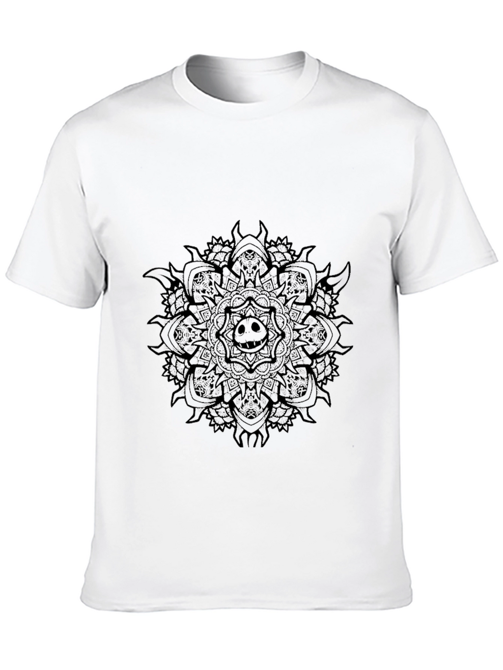 Dark Mandala Graphic Tee - Black T-Shirt