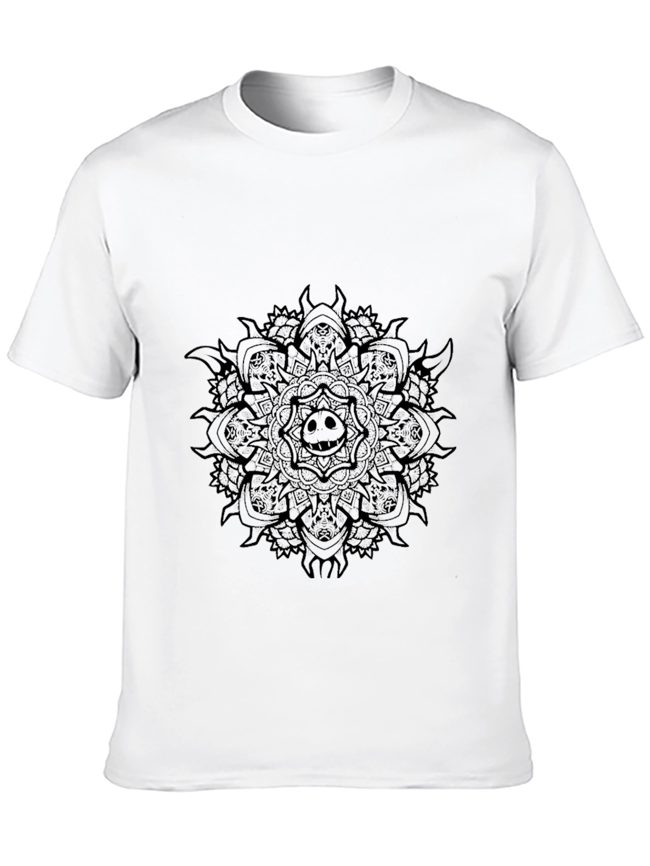 Dark Mandala Graphic Tee - Black T-Shirt