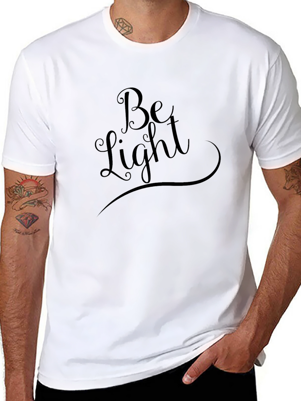 Be Light Graphic T-Shirt - Stylish Casual Wear