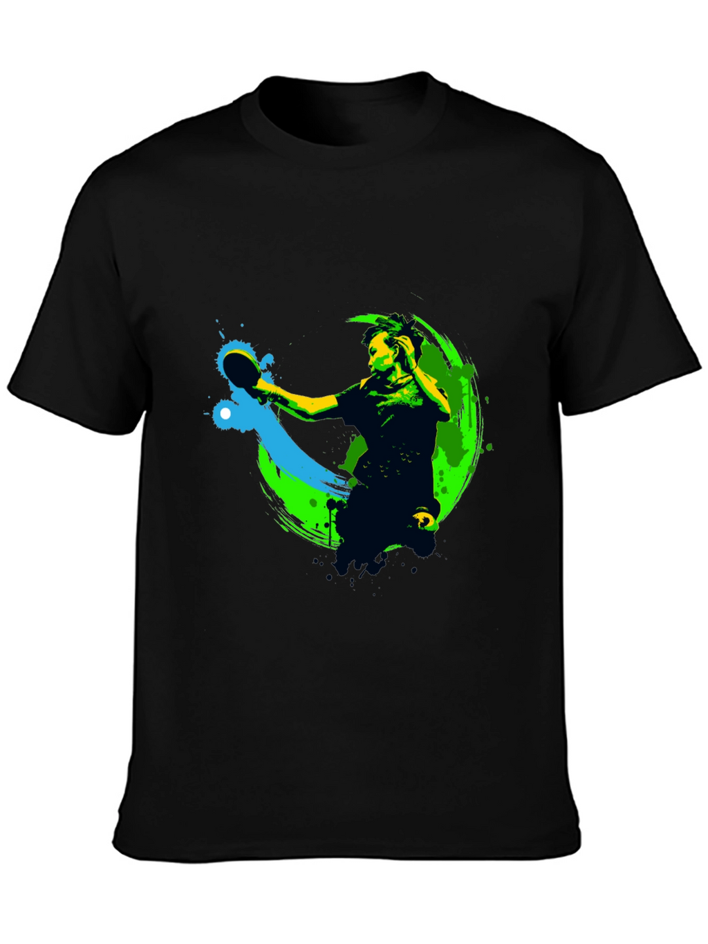 Table Tennis Player Graphic T-Shirt