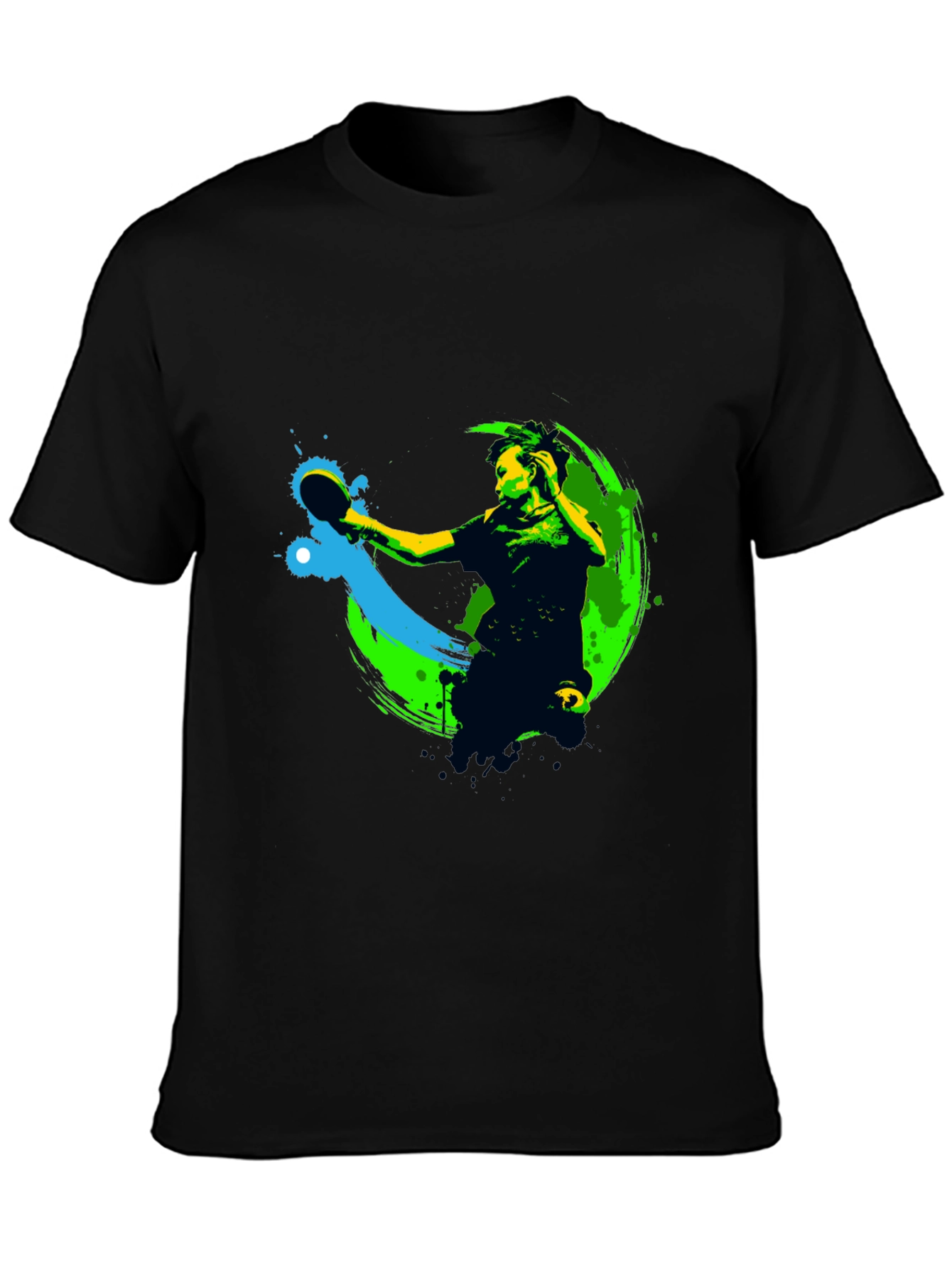Table Tennis Player Graphic T-Shirt