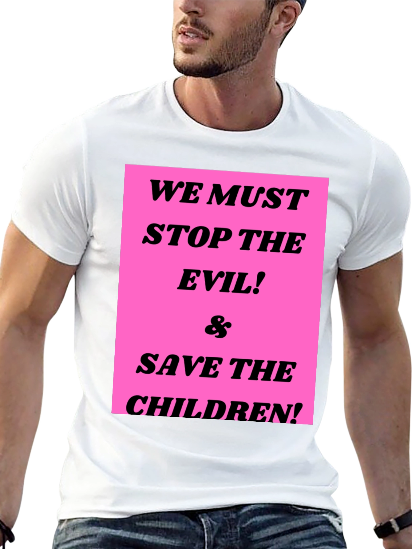 Stop the Evil & Save the Children Graphic Tee