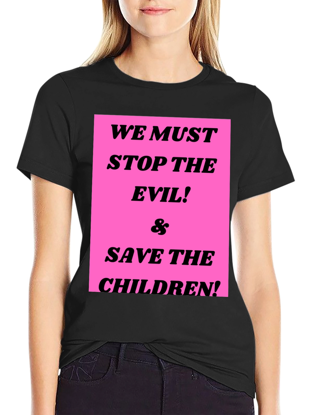 Stop the Evil & Save the Children Graphic Tee