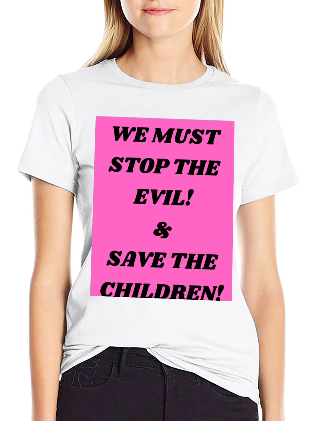 Stop the Evil & Save the Children Graphic Tee