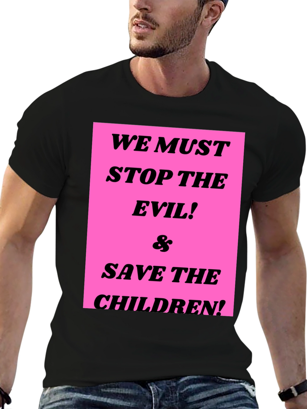 Stop the Evil & Save the Children Graphic Tee