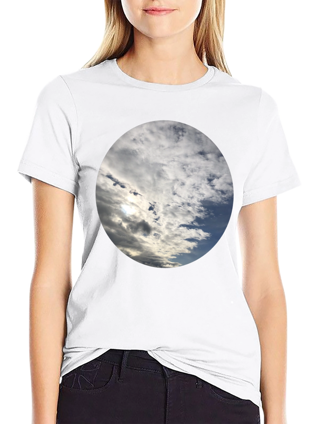 Sky Cloudscape T-Shirt - Stylish Weather Design