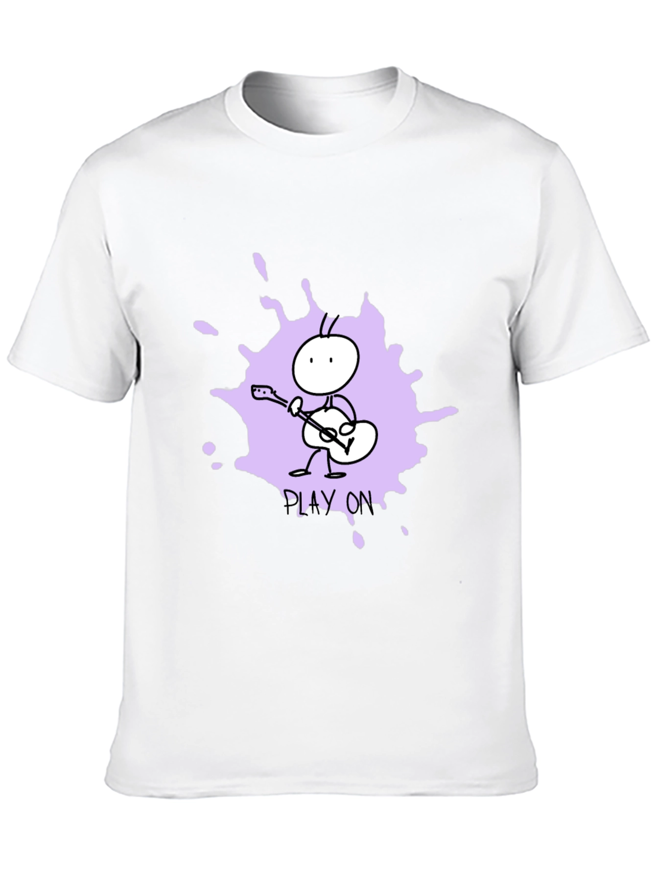 Play On Graphic Tee - Unique Ant Guitar Design