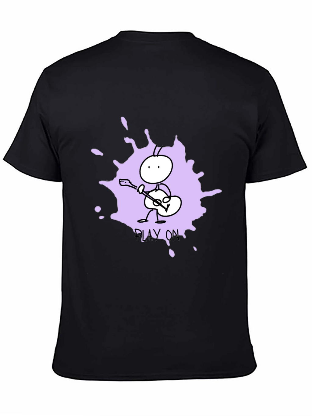 Play On Graphic Tee - Unique Ant Guitar Design