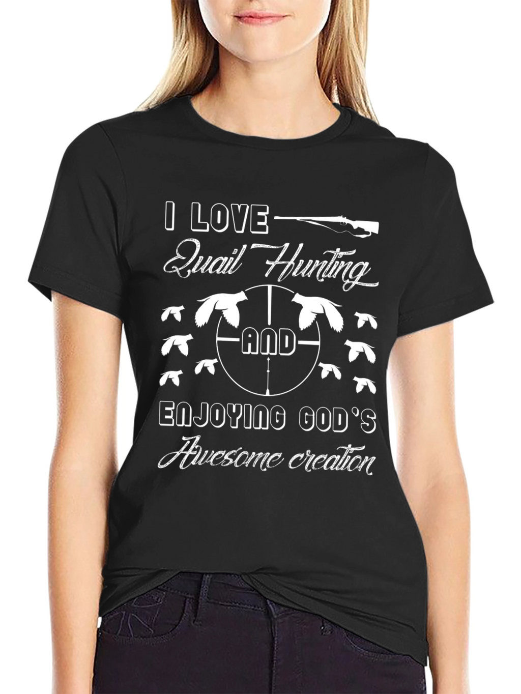 Quail Hunting Graphic T-Shirt - Enjoy Gods Creation