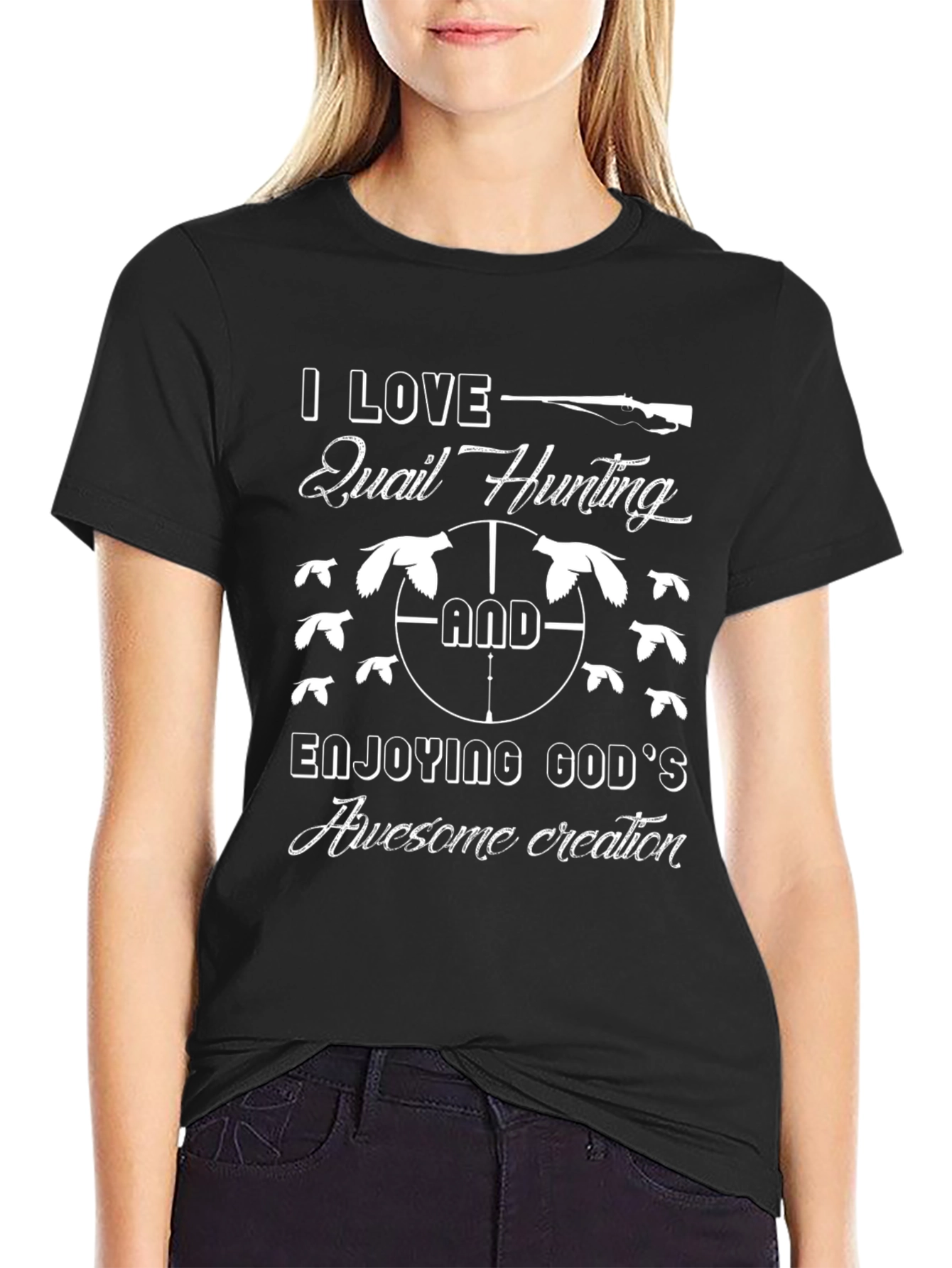 Quail Hunting Graphic T-Shirt - Enjoy Gods Creation