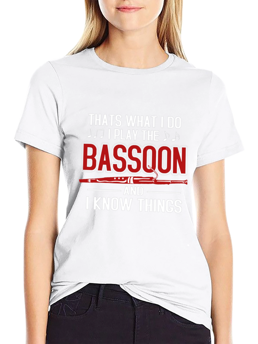 Bassoon Player T-Shirt - I Know Things Graphic Tee