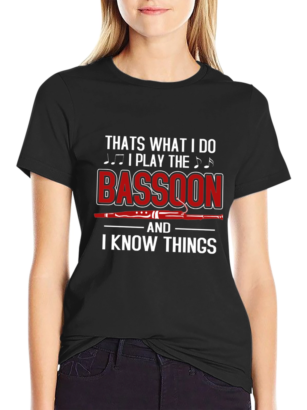 Bassoon Player T-Shirt - I Know Things Graphic Tee