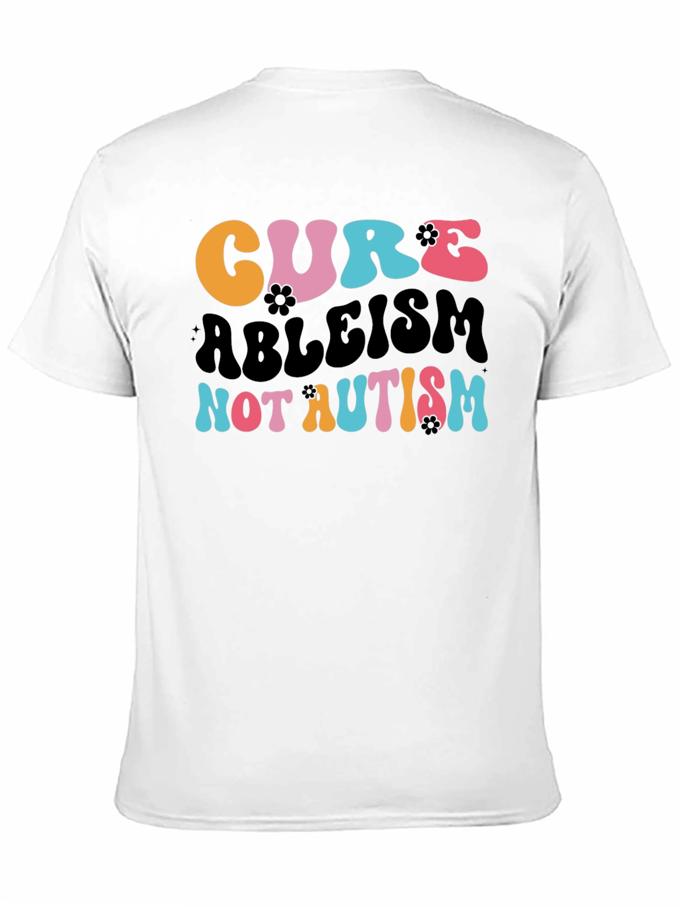 Cure Ableism Not Autism Tee - Black