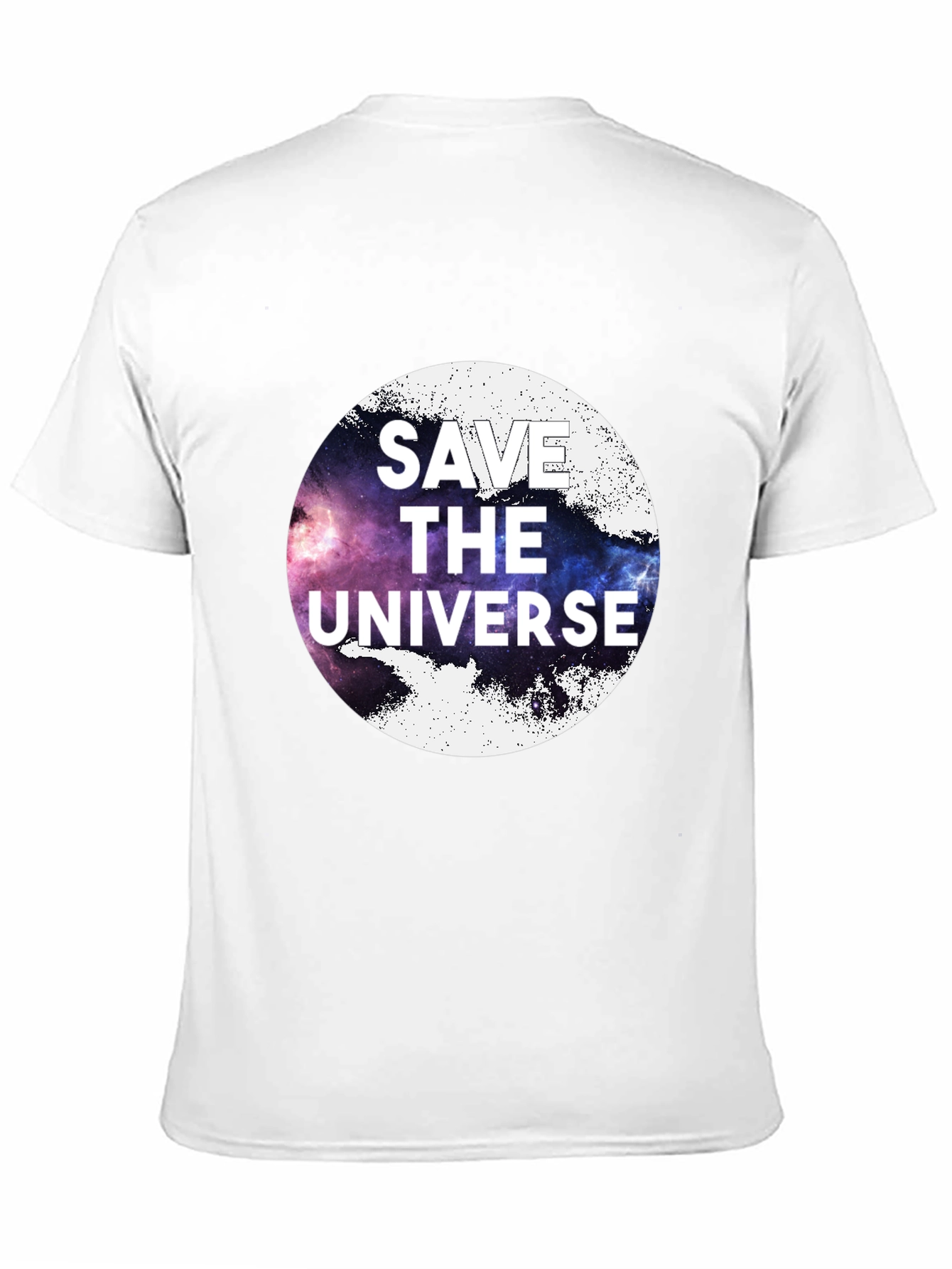 Save the Universe Graphic Tee - Black Cotton T-Shirt
