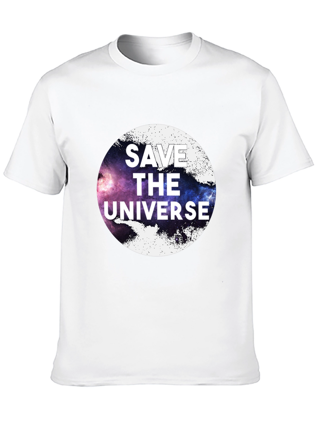 Save the Universe Graphic Tee - Black Cotton T-Shirt