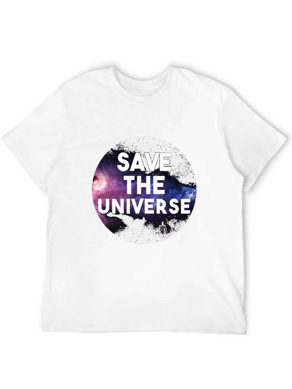 Save the Universe Graphic Tee - Black Cotton T-Shirt