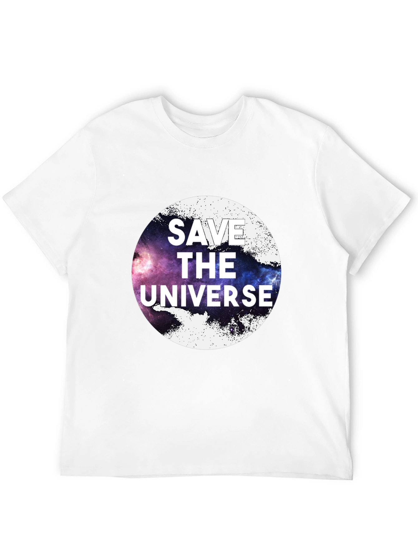Save the Universe Graphic Tee - Black Cotton T-Shirt