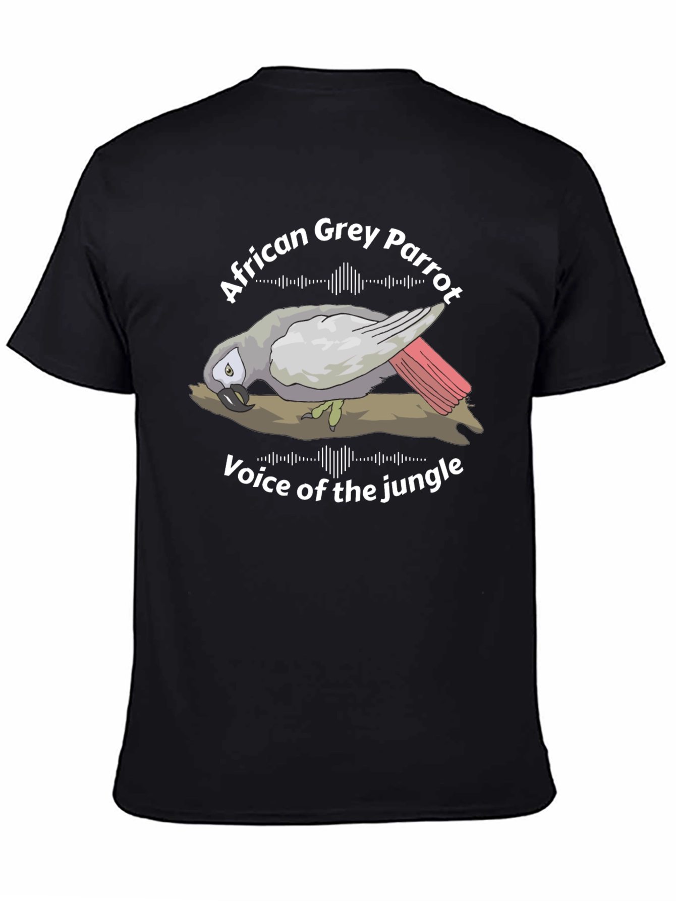 African Grey Parrot Voice of the Jungle Graphic Tee