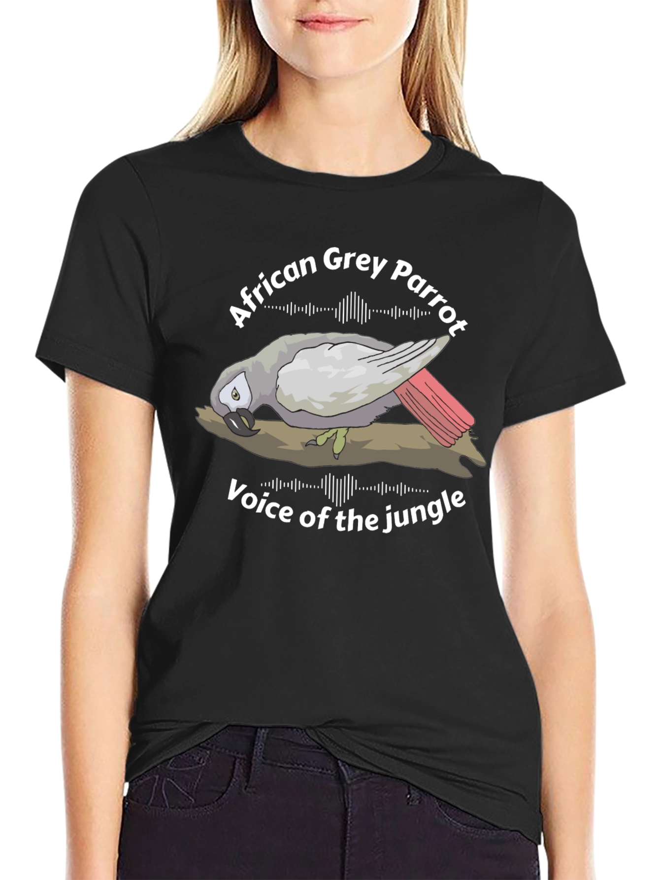 African Grey Parrot Voice of the Jungle Graphic Tee